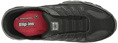Image of Skechers Men's Hands Free Slip-ins Cankton-Faison St Industrial Shoe | Work, Slip-ins, Steel Safety Toe, Electrical Hazard, Air-Cooled Memory Foam