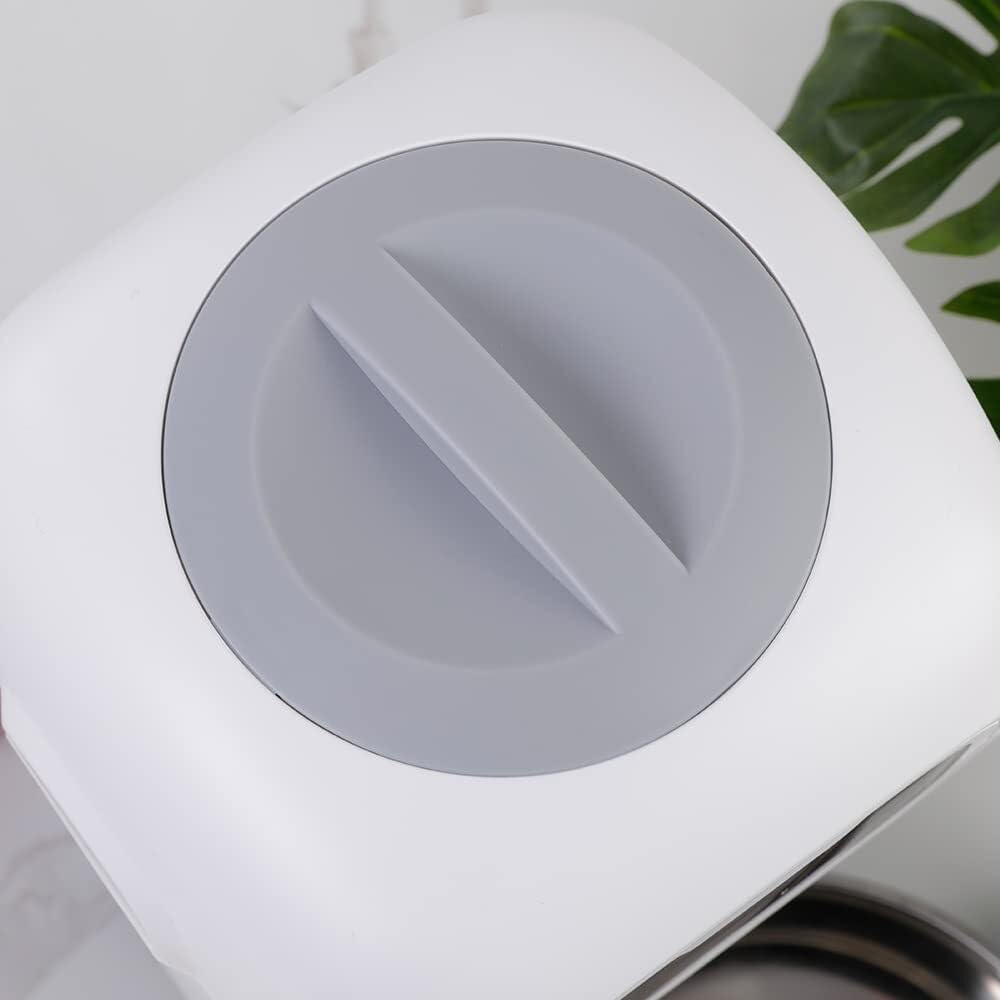 Dispenser Automatico per Cibo Animali 3,5L WiFi APP, Alimentatore Intelligente Programmabile Gatti Cani + Fontana 2L(Orange)