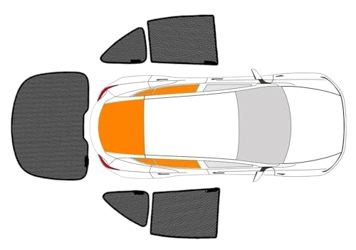 Pare-soleil fenêtre voiture Element SUV maille anti-UV rideau magnétique occultant 5 pièces