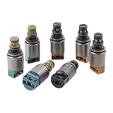 SAOKNCE 7Pcs 6-Speed Transmission Shift Solenoid Kit Compatible with 2002-2011 BMW X3 X5 323i 325i 335i Audi A4 A6 Q7 & More Replace# 6HP19 6HP26 6HP32 6HP21 6HP28 6HP34 1068298045 1068298046