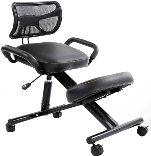 Chaise ergonomique contre le mal de dos, tabouret réglable avec roulettes