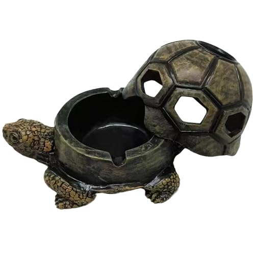 Posacenere per sigari da esterno, struttura in resina, design esagonale per patio, resistente alle intemperie e robusto, per il divertimento all'aperto