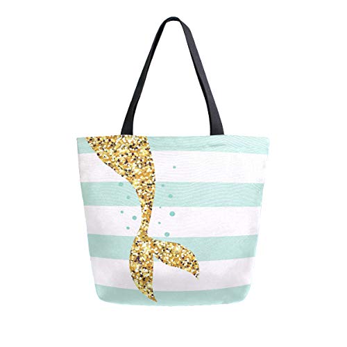 Mermaid Canvas Tote Bag