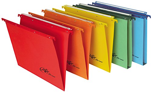 Bertesi Lot de 5 Dossiers suspendus tiroir fond V Assortis Cover