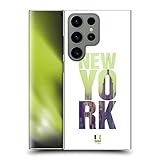 Coque rigide en polycarbonate Head Case Designs Cityscape Manhattan New York USA Instantanés de La Ville Coque Dure pour l\'arrière Compatible avec Samsung Galaxy S24 Ultra 5G