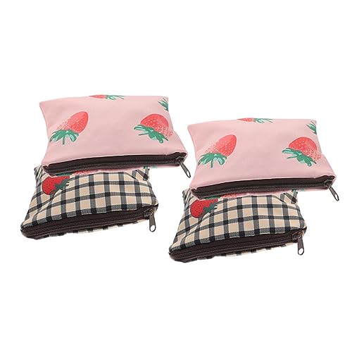 ARTSEWPLY 4Piezas Bolsa de Almacenamiento de Servilletas Sanitarias para Niñas con para Primer Período Bolsa Práctica y Portátil para Escuela y Uso Diario