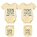 culbutomind Body pour bébé avec inscription « Best Friends Forever » - Jaune - X-Small