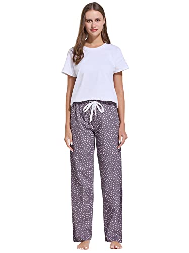 Image of CYZ Women's 100% Cotton Woven Poplin Sleep Pajama Pants