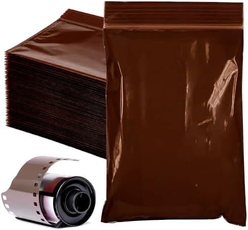 APQ Supply Amber Zipper Bags, 4 x 6 Inches, UV Protective Light Blocking Storage Bags for Light Sensitive Items, 3 Mil Polyethylene, Resealable Packaging for Samples and Small Parts, Pack of 100