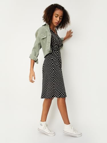 Image of Max Women's Polyester Blend Classic Below The Knee Dress