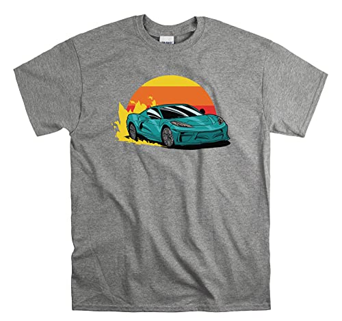 T-shirt Sport Car Drift gris pour vos sorties et rassos auto
