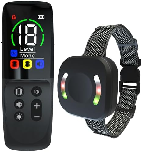 Meloive Collar de Adiestramiento para Perros,Collar Recargable co...