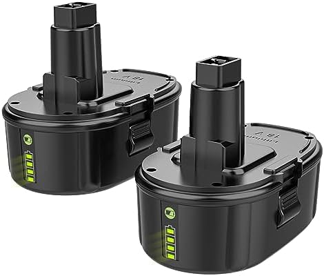Bakipante 6.5Ah 18V Lithium Battery Replacement for Dewalt DC9096 DC9098, Replaces Dewalt 18 Volt XRP Ni-Cad Batteries DC9099 DE9096 DE9098 DW9096 DW9098 DW9099, 2-Pack