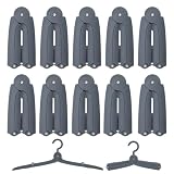 10 Pack Travel Hangers, Folding Clothes Hangers for Cruise Essentials