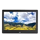 JeKkah 10-inch digital photo frame, multi-functional with calendar and clock automatic switch machine can be plugged into USB or SD electronic photo frame, with remote control (Color : Black)