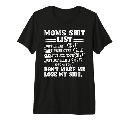 Mom Shit List Momlife Funny Mom Mothers Day Premium Tri-Blend T-Shirt