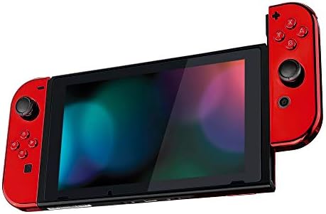 Amazon Com Extremerate Chrome Red Joycon Handheld Controller Housing With Full Set Buttons Diy Replacement Shell Case For Nintendo Switch Switch Oled Model Joy Con Console Shell Not Included Musical Instruments