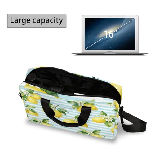 Bolsa para laptop 16 pulg resistente al agua azul claro miniatura 4