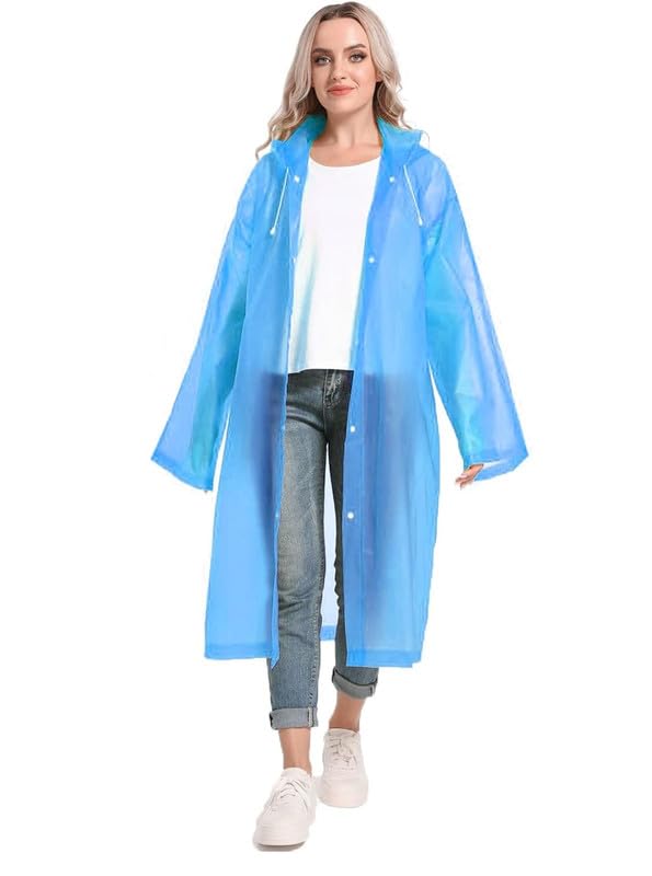 Image of CHACKO EVA Waterproof Rain Coat Hooded Outdoor Water Resistant Suit Portable Men and Women