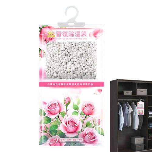 Absorbente de humedad para armario, bolsas deshumidificadoras, absorbente de humedad para armario, eliminador de olores aromático de larga duración, absorción eficaz para guardarropa o dormitorio