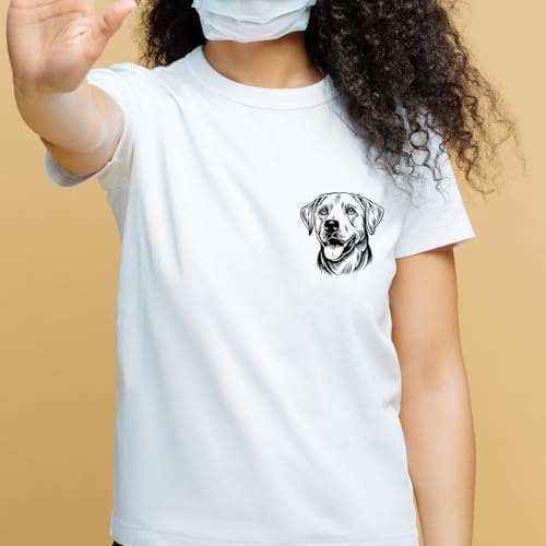 SUPERDANT 9 Stück Hundekopf Transferpapier Zum Aufbügeln Welpen Tiere DIY Wärmeübertragungsaufkleber Waschbare Aufbügelaufkleber Für T Shirts DTF Transfers Druckfertig Für Kleidung Schirmtasche