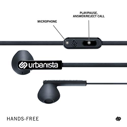Urbanista San Francisco Earphones Dynamic Ear-Pods, Call-Handling With Microphone, 3.5Mm Stereo Input - Dark Clown #TOP1