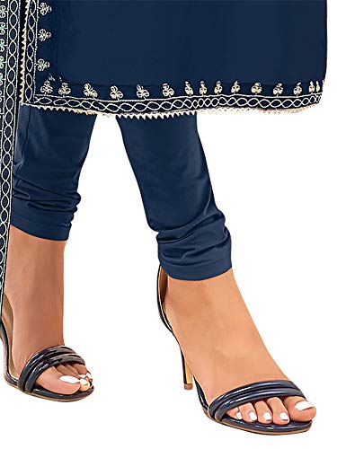 Image of AKHILAM Women's Cotton Blend Embroidered Unstitched Salwar Suit Material(29DMK50 Parent)