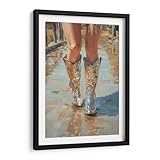 Canvas Lab | Silver Cowgirl by Fluidys | 11 x 15 in |...