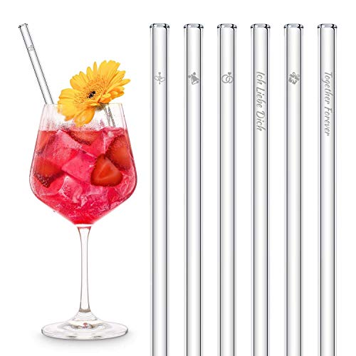 Exclusive Discount 90% Price HALM Glass Straws - Wedding Edition - 6 Reusable Drinking Straws - 20 cm (8 in) x 0.9 cm - Made in Germany - Dishwasher Safe - Eco-Friendly - Perfect Gift or Wedding Favor Amazon Crazy 🔥 Deals HALM Glass Straws - Wedding Edition - 6 Reusable Drinking Straws - 20 cm (8 in) x 0.9 cm - Made in Germany - Dishwasher Safe - Eco-Friendly - Perfect Gift or Wedding Favor