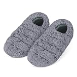 SUZZIPAD Microwavable Slippers and Microwave Foot Warmers for Women & Man, Heated Slipper for Cold Day, Feet Warmer for Reduce Discomfort, Soothing Ankle Fatigue, S/M, Unscented