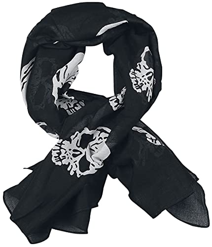 Rock Daddy Death Skull Tuch Frauen Tuch schwarz/weiß