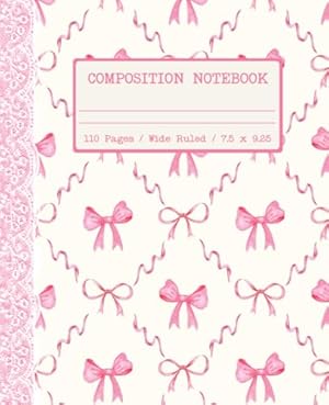 Amazon.com: Composition Notebook: Cute Pink Coquette Bows and Vintage ...