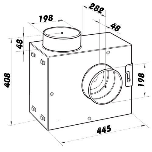 Dalap Rohrventilator 200 8132 – Metall Rohrlüfter, Radialer Industrieventilator