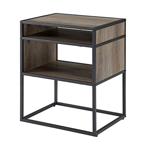 Eden Bridge Designs Rechteckiger Beistelltisch, Holz, Grauwäsche, 40.64 x 50.8 x 60.96 cm Cover