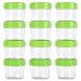 Glass Baby Food Storage Containers, BPA-Free Airtight Leak-Proof Baby Food Jars with Labels, Set of 12-4 Ounce
