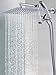 G-Promise All Metal 10 Inches Rainfall Shower Head with Handheld Spray Combo, 3 Settings Diverter, Adjustable Extension Arm with Lock Joints, 71 Inches Stainless Steel Hose (Chrome)