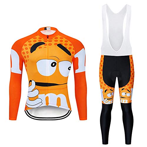 Moxilyn Men's Quick-Dry Cycling Jersey Set Road Bike Bicycle Shirt + Bib Pants