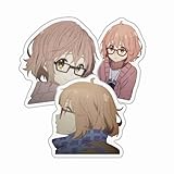 Mirai Kuriyama Funny Girl Moments Pack 3 Pcs Stickers for Water Bottles, Phones, Laptop, Car, Gift