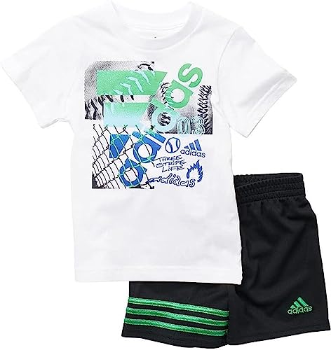 Ensemble adidas t-shirt short bébé empêchant les irritations dues à la chaleur