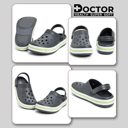 Image of Men Clogs with Back Strap | Lightweight Comfort Footwear | Cushioned EVA Sole | Anti-Slip Everyday Wear Clogs for Indoor, Outdoor, Work & Casual Use