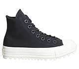 Converse Chuck Taylor CTAS Lift Ripple Hi Canvas, Zapatillas de Deporte Mujer, Negro (Black/Black/Natural 001), 36 EU