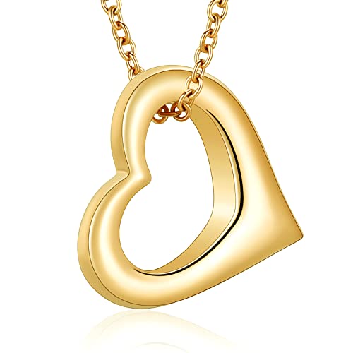 Bijoux de crémation en acier inoxydable, pendentif cœur personnalisé durable