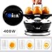 Duronic Electric Egg Boiler EB27 BK Steamer for Eggs 400W Automatic Egg Boiler Electronic Omelette Maker Poacher for 7 Soft, Medium & Hard Boiled Eggs