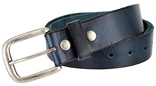 Men's Casual Jeans Belt made with Full Grain Leather 1-1/2" = 38mm BS40-P3588-ANR3
