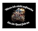  Fußmatte Schmutzfangmatte Türmatte 35x50cm mit Gummiumrandung - Rutschfest - Quad Bike Biker Offroad -Innen Außen