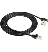 SinLoon RJ45 Cat8 kabel Ethernet, wtyczka 90 stopni UP na wtyczce, szybka sieć CAT8...