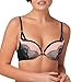Maidenform Women's Love the Lift Push-Up Bra, Black/Gentle Peach Strappy Lace, 36B