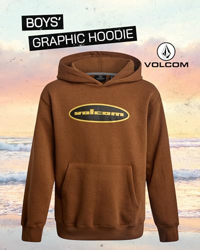 Image of Volcom Boys Hoodie - Long Sleeve Pullover Graphic Hoodie Sweatshirt - Warm Casual Hoodies for Boys (8-20)