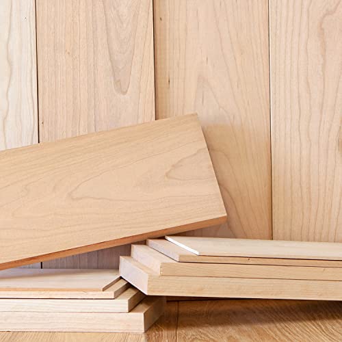 1/2” x 6” x 12” Cherry Solid Hardwood Unfinished for Crafts, DYI, Scroll Saw, Woodworking and Laser Engraving (1pc)