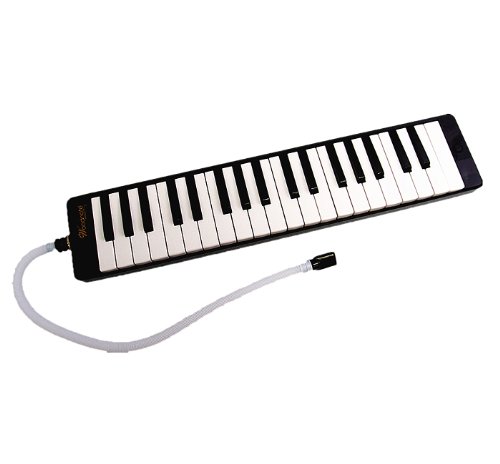 Woodnote Brand - Black Piano Style 37 Key Melodica And & Deluxe Carrying Case #TOP3